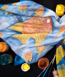 Siidisalli või räti maalimine