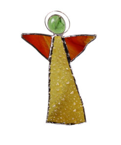 Värvilisest klaasist ingel