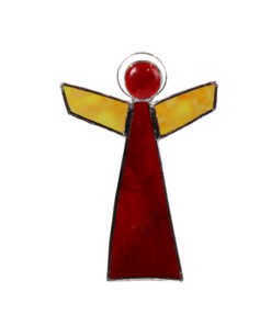 Värvilisest klaasist ingel